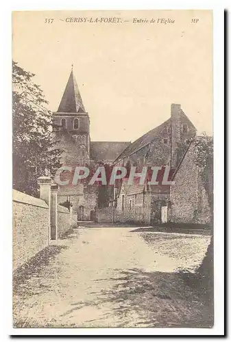 Cerisy le Foret Cartes postales Entree de l&#39eglise