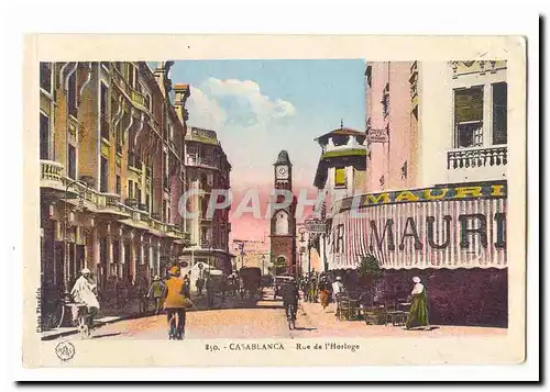Maroc Casablanca Cartes postales Rue de l'Horloge