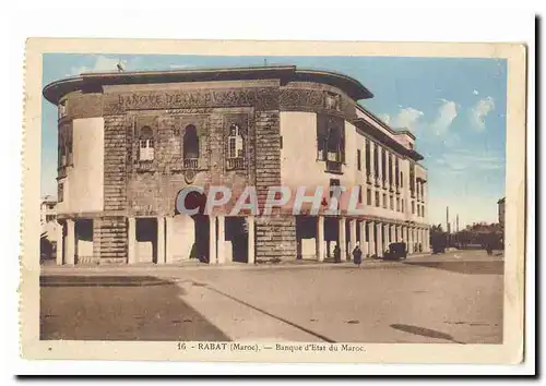 MAroc Rabat Cartes postales Banque d'Etat du Maroc