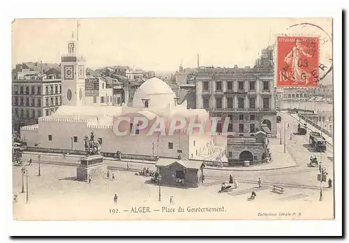 Algerie Alger Cartes postales Place du gouvernement