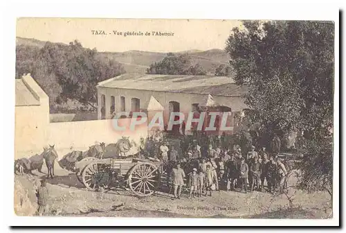 Maroc Taza Cartes postales Vue generale de l'abattoir (tres animee)