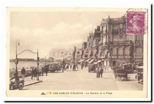 Les Sables d�Olonne Cartes postales Le remblai et la plage