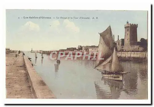 Les Sables d�Olonne Cartes postales Le chenal et la tour d'Arundel