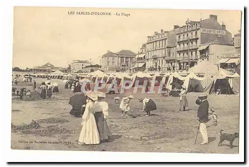 Les Sables d�Olonne Cartes postales La plage (Splendide Hotel)