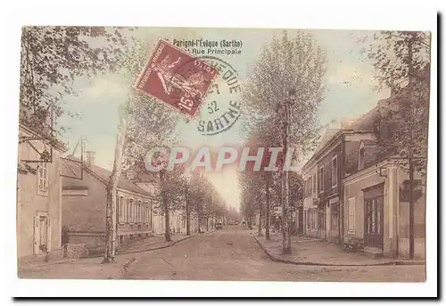 Parigne l&#39Eveque Cartes postales Rue principale