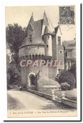 Environs de la Fleche Cartes postales Une tour du chateau de Bazouges