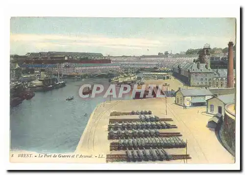 Brest Cartes postales Le port de guerre et l&#39arsenal