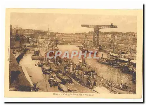 Brest Cartes postales Vue generale de l&#39arsenal