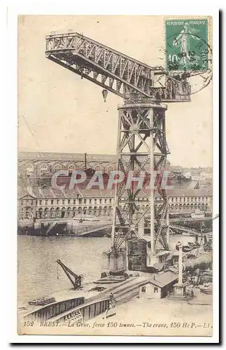 Brest Cartes postales La grue froce 150 tonnes