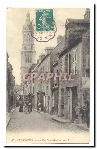 Avranches Cartes postales La rue Saint Gervais