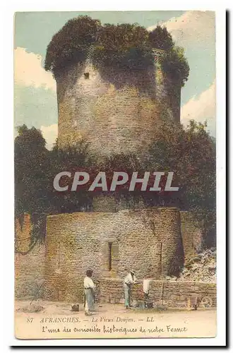 Avranches Cartes postales Le vieux donjon (animee)