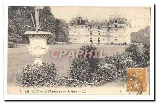 Le Lude Cartes postales Le chateau vu des jardins