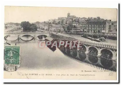 Le Mans Cartes postales Vue prise du quai de l&#39amiral Lalande