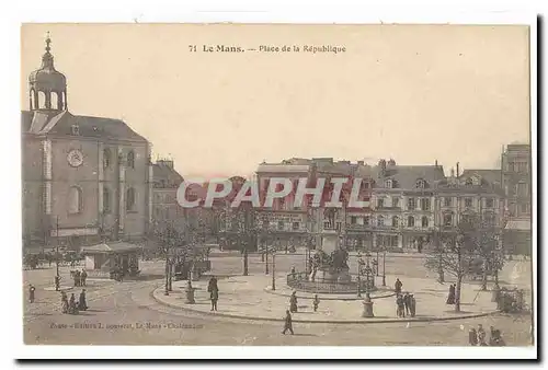 Le Mans Cartes postales Place de la Republique