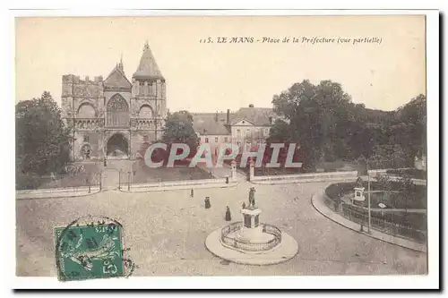 Le Mans Cartes postales Place de la prefecture (vue partielle)