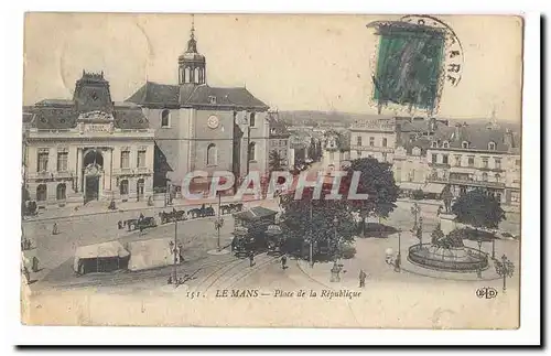 Le Mans Cartes postales Place de la Republique