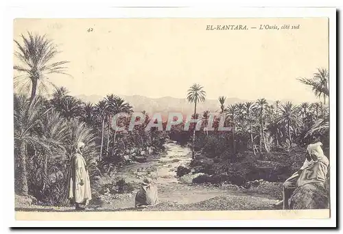 Algerie El Kantara Cartes postales L'oasis cote sud