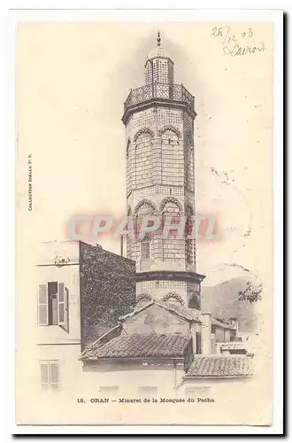 Algerie Oran Ansichtskarte AK Minaret de la Mosquee du PAcha