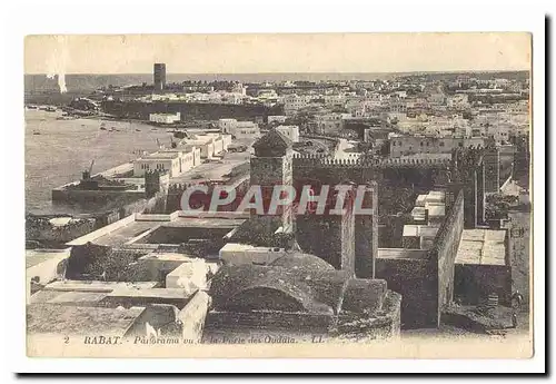 Algerie Rabat Cartes postales Panorama vu de la porte des Oudaia