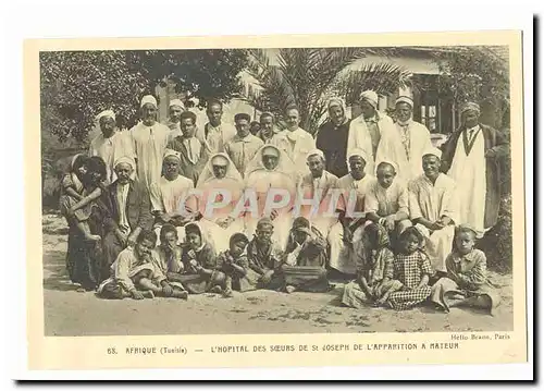 Tunisie Cartes postales L&#39hopital des soeurs de St Joseph de l&#39apparition a Mateur