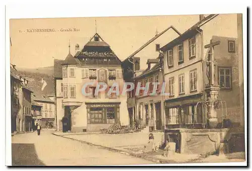 Kaysensberg Cartes postales Grande rue