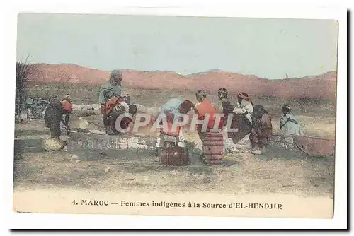 Maroc Cartes postales Femmes indigenes a la source d'El Hendjir