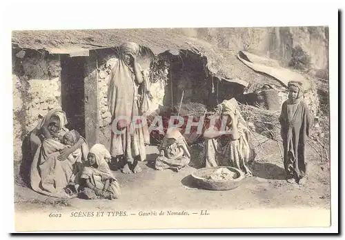 Maroc Cartes postales Gourbis de nomades