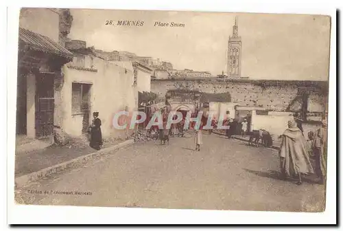 MAroc Cartes postales Meknes Place Smen