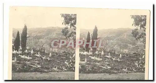 Algerie Cartes postales Cimetiere arabe (vues stereoscopiques)