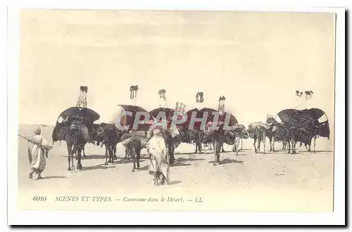 Algerie Cartes postales Caravane dans le desert
