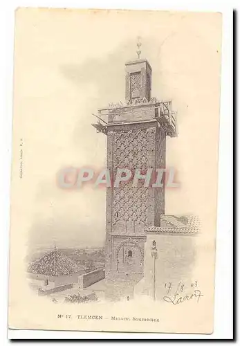 Algerie Tlemcen Ansichtskarte AK Minaret Boumedine