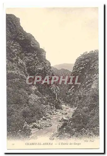 Algerie Chabet El Ahkra Cartes postales L&#39entree des gorges