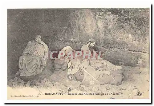 Rocamadour Ansichtskarte AK Groupe des apotres (grotte de l�agonie)