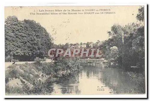 Ansichtskarte AK Les beaux sites de la Marne de Nogent le Perreux