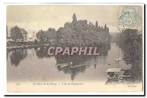 Cartes postales L &#39island of Chenneviere