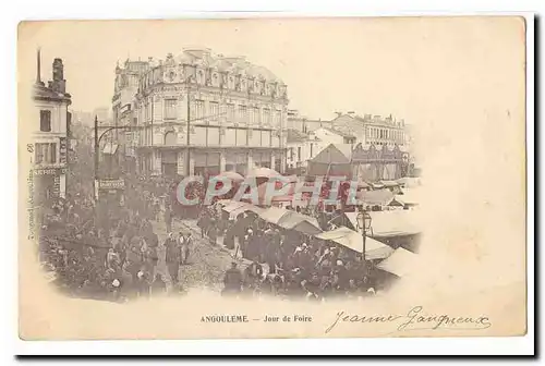 Angouleme Cartes postales Jour de foire TOP (marche)