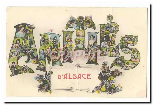 Cartes postales Amities d\&#39Alsace Fantaisie Femmes