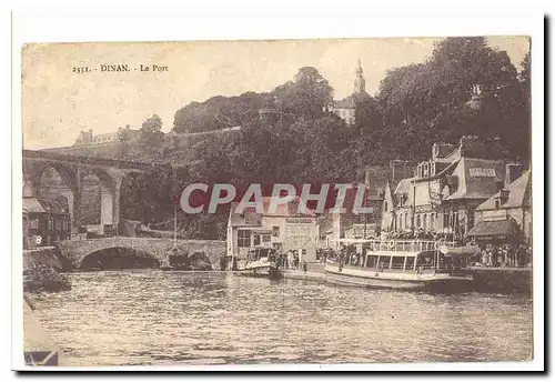 Dinan Cartes postales Le port (bateau)