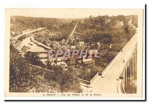 Dinan Cartes postales Vue du viaduc et de la Rance