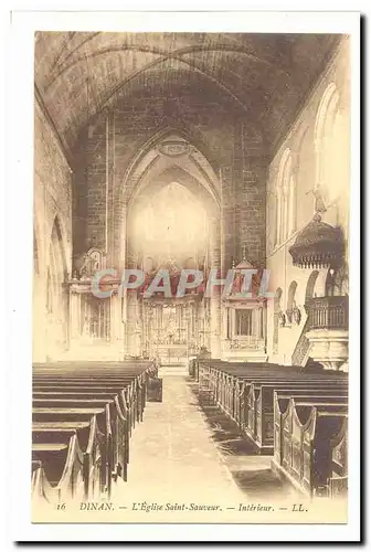 Dinan Cartes postales L�Eglise Saint Sauveur Interieur