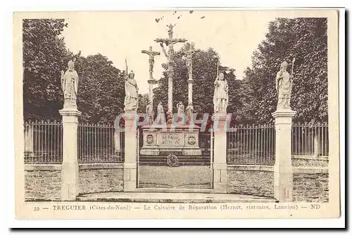 Treguier Ansichtskarte AK Le calvaire de reparation (Hernet statuaire Lannion)