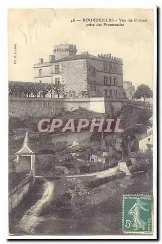 Bourdeilles Cartes postales Vue du chateau prise des promenades