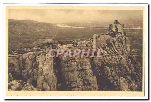 Environs de Valence Ansichtskarte AK Les rochers et ruines du Chateau de Crussol