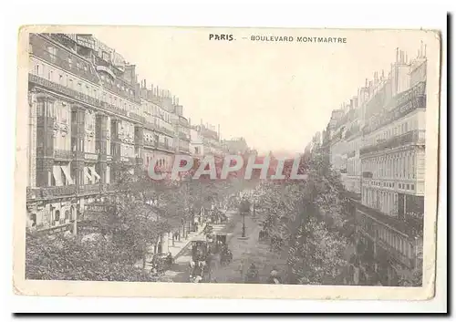 Paris (9eme) Cartes postales boulevard Montmartre