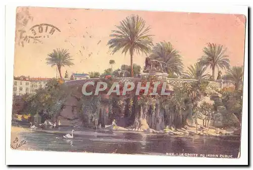 nice Cartes postales La grotte du jardin public