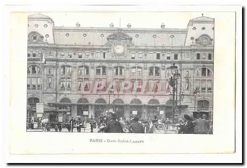 Paris (9eme) Ansichtskarte AK Gare Saint Lazare