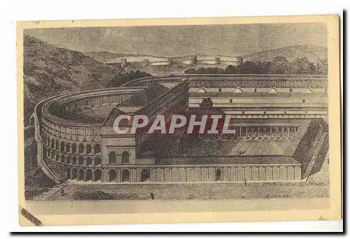 Orange Cartes postales Vue d&#39ensemble du theatre antique dans son etat primitif