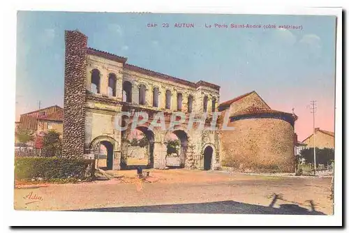 Autun Ansichtskarte AK La porte Saint Andre (cote exterieur) (antiquite rome)