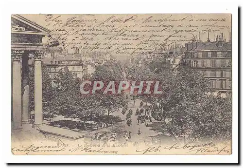 Paris (8eme) Cartes postales Le boulevard de la Madeleine