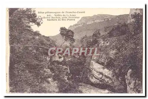 Vallee de la Loue Cartes postales Entre Roches pres Mouthier Rochers de Haute Pierre